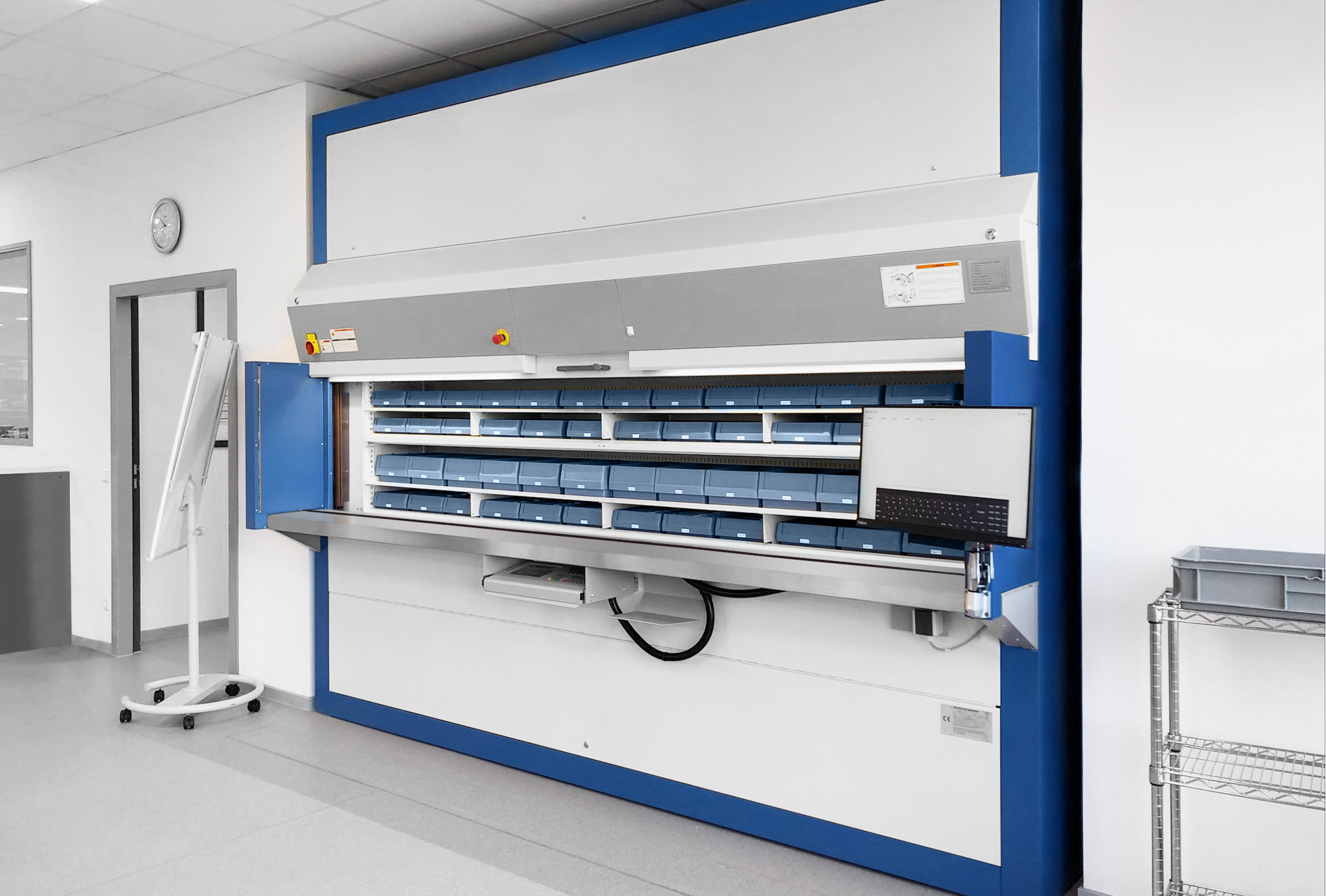 Medical instruments stored in the Hänel Rotomat® are protected against contamination, dust and light